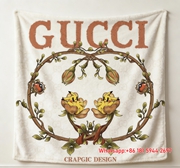 Gucci-Inspired Pikachu Floral Flannel Sofa Throw Blankets IMG_4718